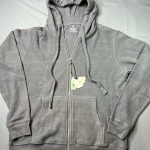 Soft Serve Clothing Cloud Cotton Zip Hoodie Gray Charcoal S NWT